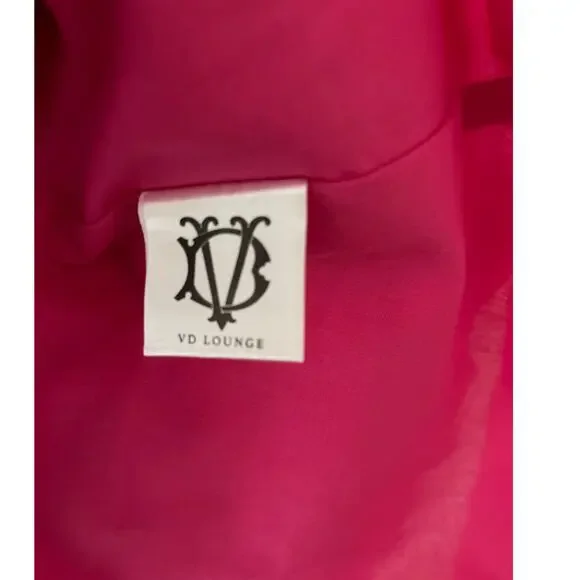 Victoria Dunn Folly Gauzy Pink Tiered Ruffled Sleeve Maxi Dress Size‎ Medium